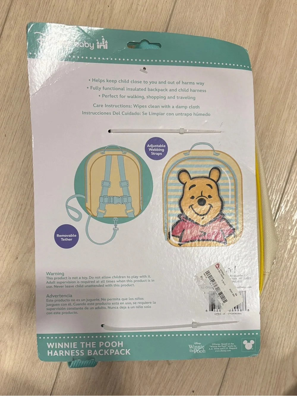 Skip Hop Winnie the Pooh Backpack - Yellow, Red, Teal